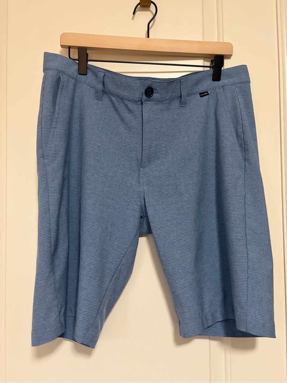 ⛳️🩵Travis Mathew Sand Harbor Blue Flat Front Golf Performance Shorts⛳️